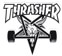 Thrasher Skate Goat Sticker - white