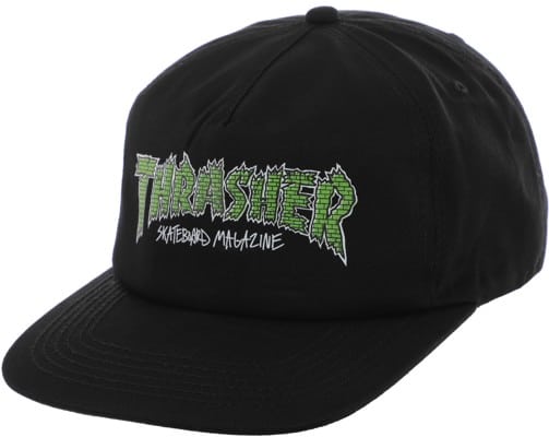 Thrasher Brick Snapback Hat - black - view large