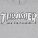 Thrasher Outlined Hoodie - grey/white - front detail