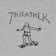 Thrasher Gonz Hoodie - grey/black - front detail