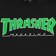 Thrasher Outlined Hoodie - black/green - front detail