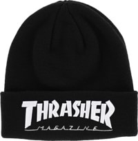 Thrasher Embroidered Logo Beanie - black/white