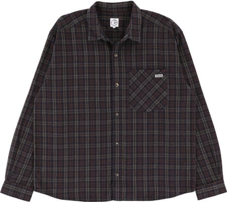 Polar Skate Co. Mitchell Flannel Shirt - navy/brown - view large