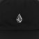 Volcom Outside In Rev Strapback Hat - rinsed black - 2 front detail