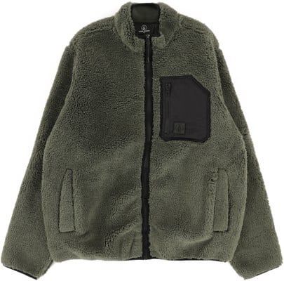 Volcom Muzzer Fuzzar Zip Jacket - squadron green - view large