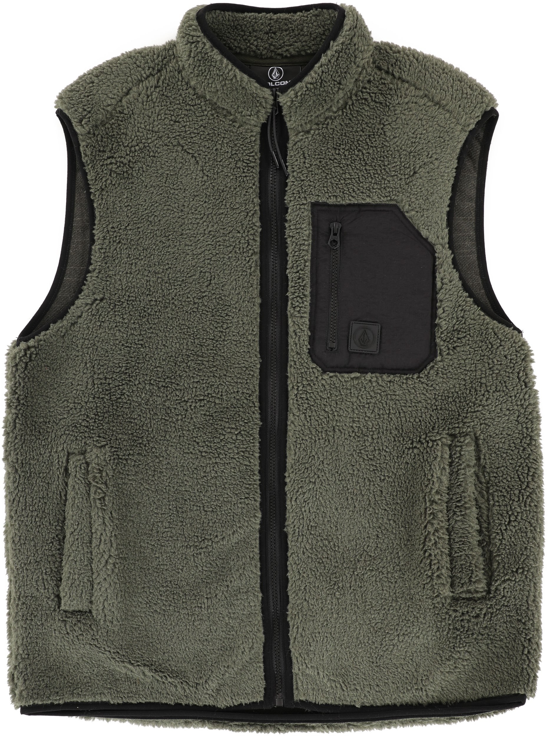 Volcom Muzzer Fuzzar Vest Jacket - squadron green | Tactics