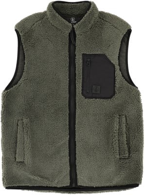 Volcom Muzzer Fuzzar Vest Jacket - squadron green - view large