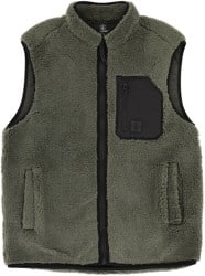 Volcom Muzzer Fuzzar Vest Jacket - squadron green