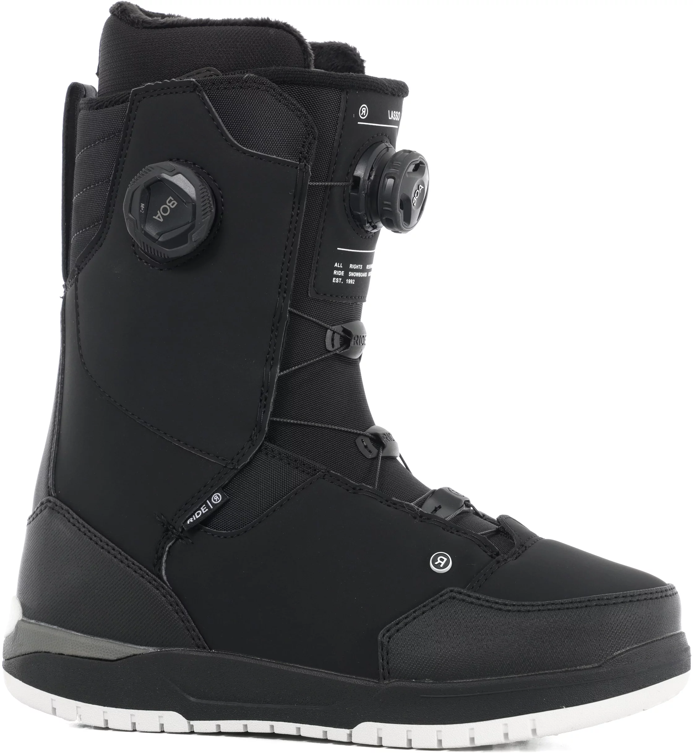 スノーボード RIDE 21-22 LASSO black 26cm Tongue Tied Ride Lasso Snowboard Boots (Closeout) 2024 - black | Tactics