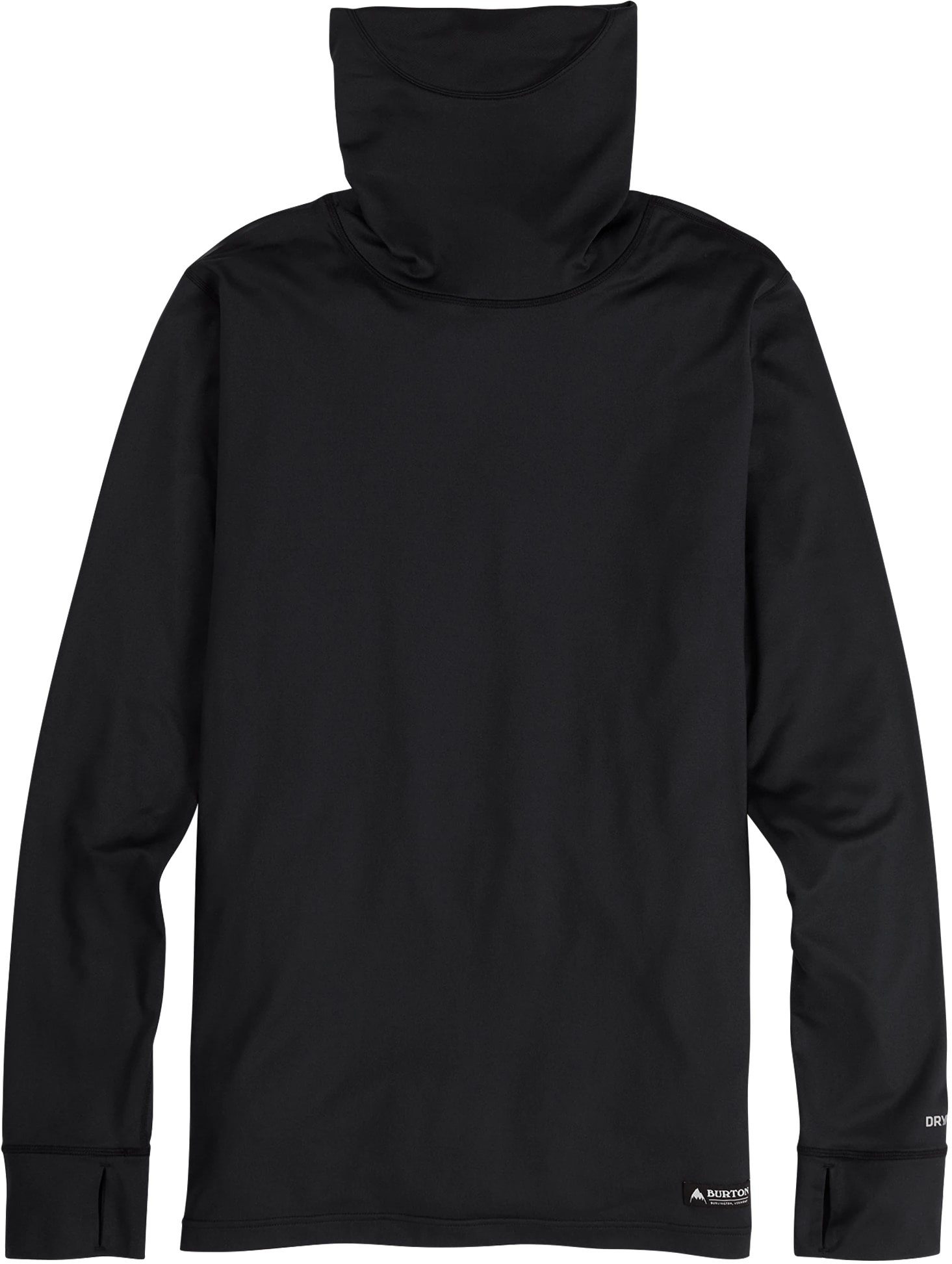 Burton Midweight Long Neck Base Layer true black Tactics