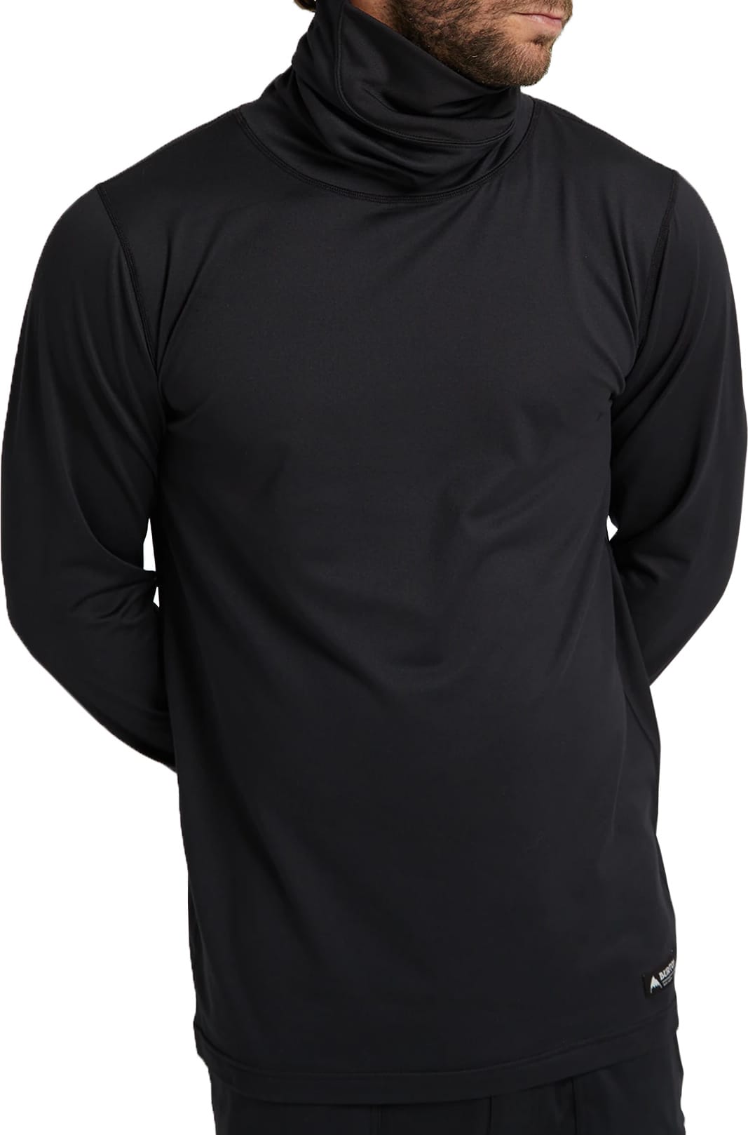 Burton Midweight Long Neck Base Layer true black Tactics