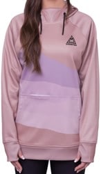 686 Women's Bonded Fleece Pullover Hoodie - dusty mauve