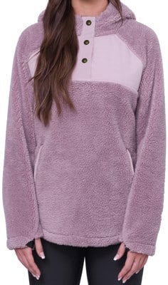 686 Women's Hemlock Sherpa Fleece Hoodie - dusty mauve - view large