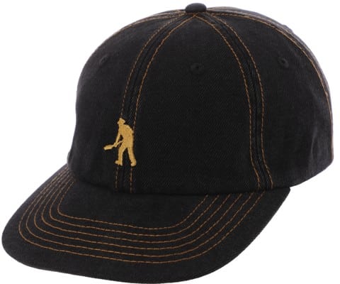 Passport Workers Club Denim Strapback Hat - washed black - view large