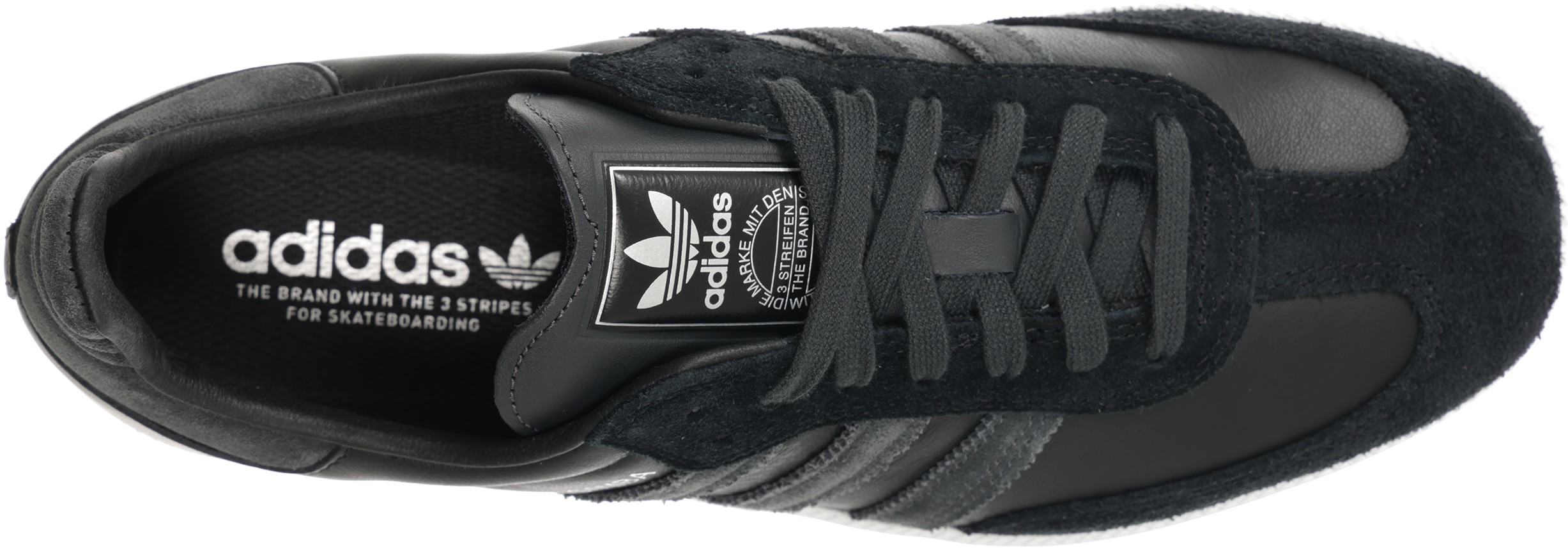 Adidas Samba ADV Skate Shoes - core black/carbon/silver metallic | Tactics