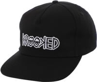 Krooked Krooked Eyes Snapback Hat - black/white