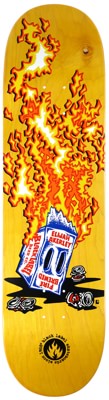 Black Label Akerley Fire Brewed 8.5 Skateboard Deck - yellow - view large