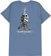 Powell Peralta Skull & Sword T-Shirt - indigo blue - reverse
