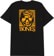 Bones Bones Wheels T-Shirt - black/gold - reverse
