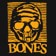 Bones Bones Wheels T-Shirt - black/gold - reverse detail