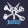 Powell Peralta Kids Rat Bones T-Shirt - navy - reverse detail