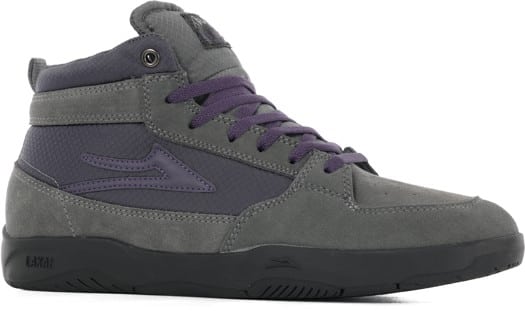 Lakai Trudger Skate Shoes - black/grey suede - view large