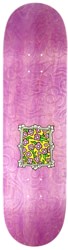 Krooked Flowers Emboss 8.5 True Fit Shape Skateboard Deck - purple