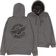 Spitfire Flying Classic Zip Hoodie - chacoal