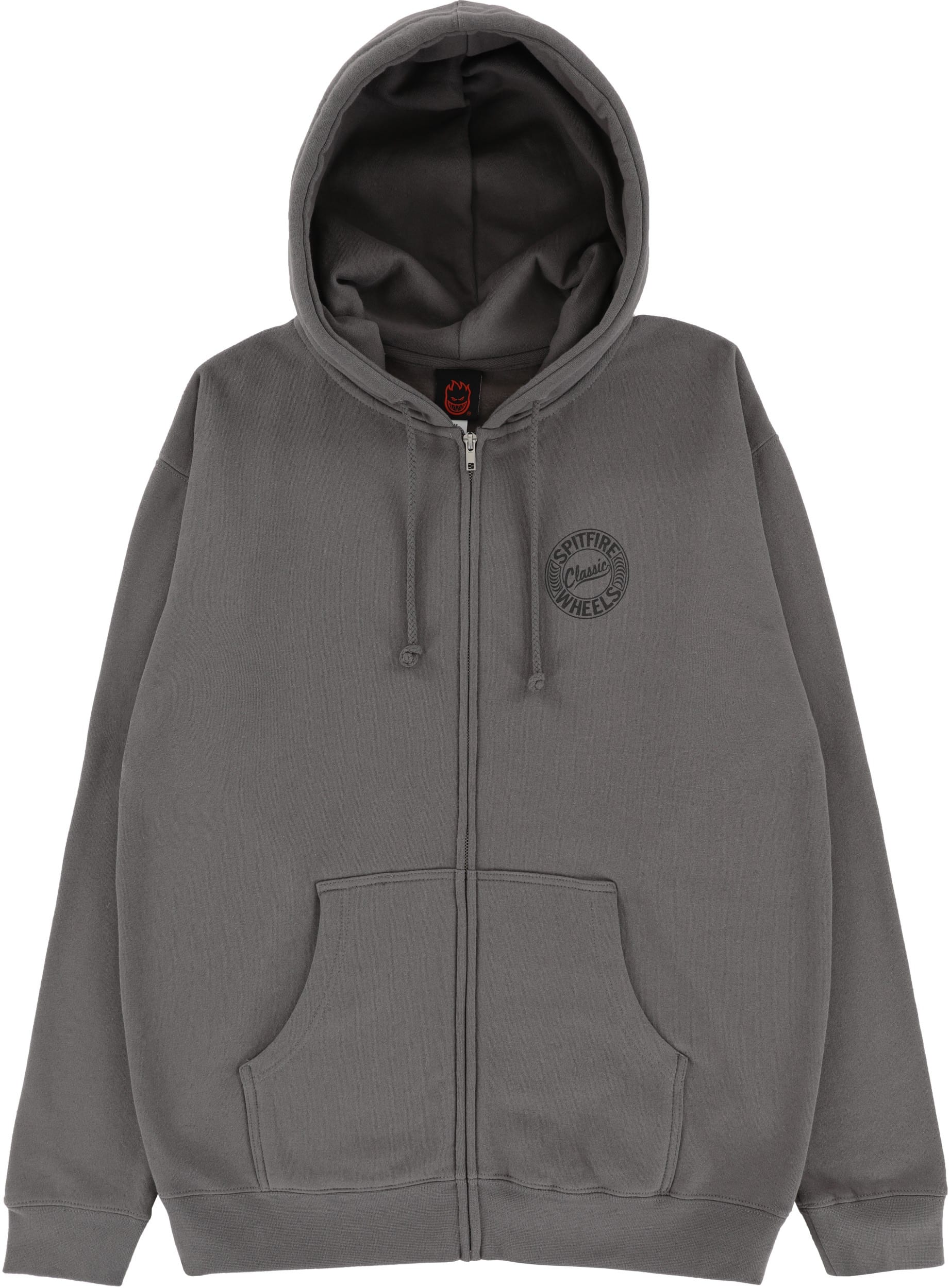 Spitfire Flying Classic Zip Hoodie - chacoal | Tactics