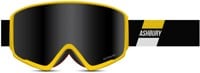 Ashbury Arrow Goggles + Bonus Lens - jollyroger/dark smoke lens + yellow lens