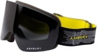 Ashbury Sonic Goggles + Bonus Lens - seismic/dark smoke lens + yellow lens