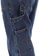 RVCA Women's Recession Denim Pants - blue rinse - detail