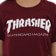 Thrasher Women's Skate Mag Logo T-Shirt - maroon - front detail
