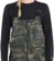 Volcom Women's Swift Bib Overall Pants (Closeout) - cloudwash camo - detail