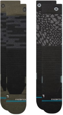 Stance Performance Mid Cushion 2-Pack Snowboard Socks - black diamond - view large