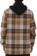 Volcom Insulated Riding Flannel Jacket - khakiest - reverse