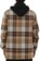 Volcom Insulated Riding Flannel Jacket - khakiest - reverse