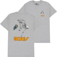 Powell Peralta Skate Skeleton T-Shirt - athletic heather grey