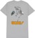Powell Peralta Skate Skeleton T-Shirt - athletic heather grey - reverse