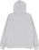 Alltimers Embroidered Heavyweight Thermal Lined Broadway Zip Hoodie - heather grey - reverse