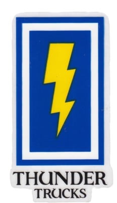 Thunder Boxed Bolt Sticker - blue/yellow - view large