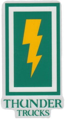 Thunder Boxed Bolt Sticker - green/yellow - view large