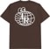 Last Resort AB LRAB Atlas Monogram T-Shirt - dark brown - reverse