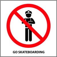 Thank You Go Skateboarding Sticker