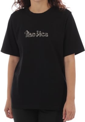 Tactics Women's Happy Wordmark Heavy T-Shirt - black - view large