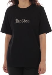 Tactics Women's Happy Wordmark Heavy T-Shirt - black