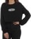 Tactics Women's Oval Logo Heavy Cropped L/S T-Shirt - black - alternate