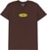 Tactics Oval Logo T-Shirt - chocolate