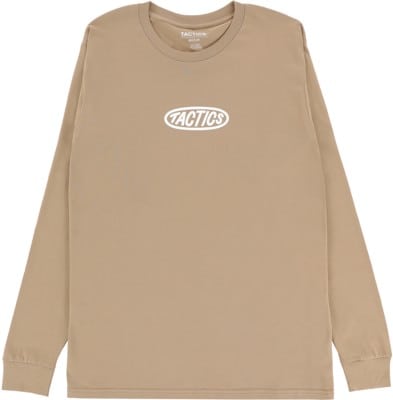 Tactics Oval Logo L/S T-Shirt - khaki - view large