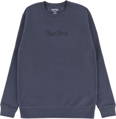 Tactics Happy Wordmark Crew Sweatshirt - steel blue - view large